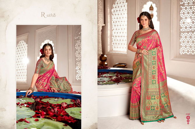 Rutba Vol 9 By Krishna Gokul Silk Wedding Sarees Catalog